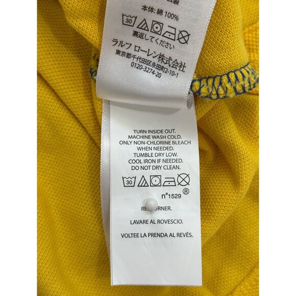 Polo Ralph Lauren RLYC Yacht Club Colorblock Polo Shirt Crest Cotton Mens Size L - Picture 7 of 7